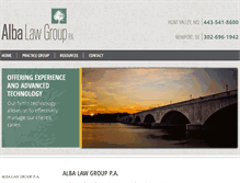 Tablet Screenshot of albalawgroup.com